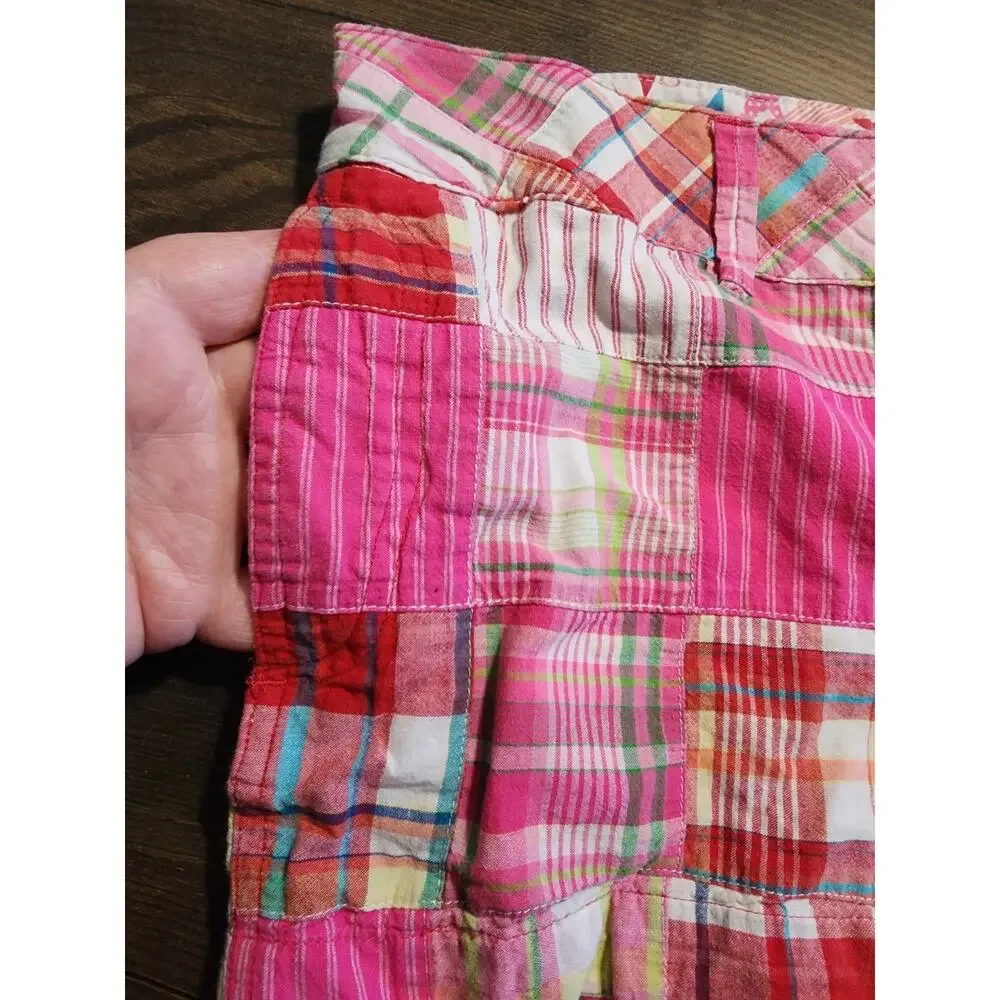 Arizona Pink Patchwork Shortie Shorts Junior Size 17